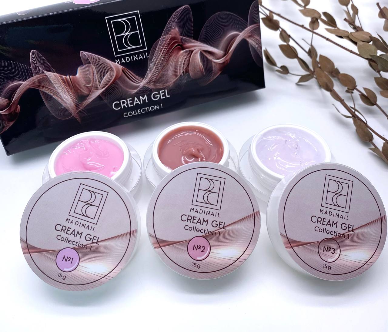 картинка Набор Cream Gel Collection #1 (3шт*15мл)  от магазина MADINAIL 
