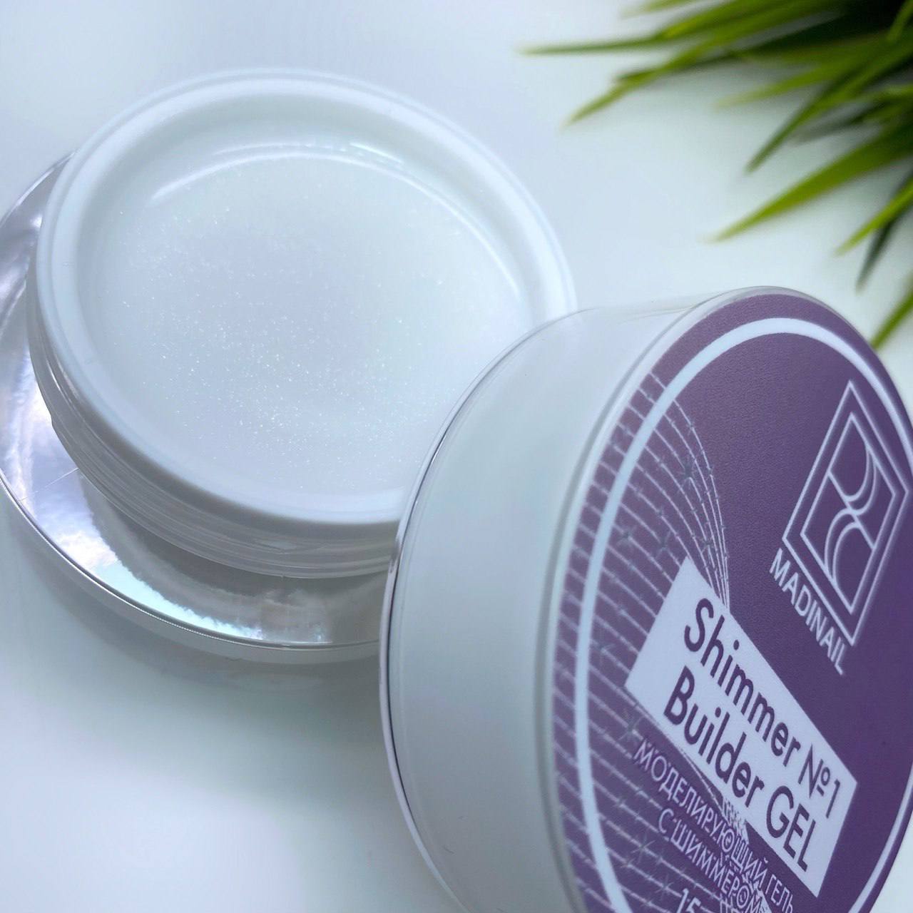 картинка Моделирующий гель с шиммером №1, 15гр от магазина MADINAIL 