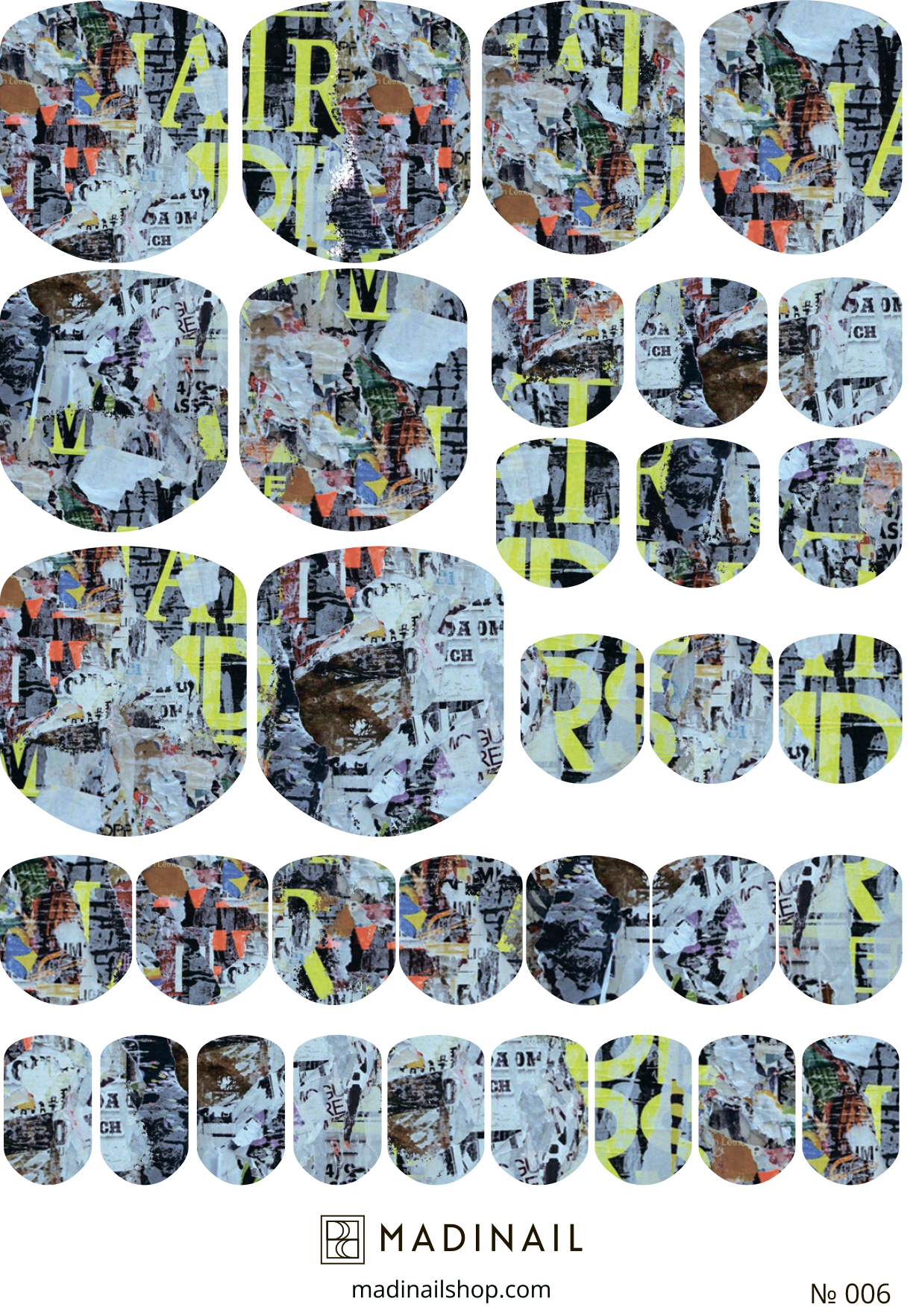 картинка Пленка для педикюра №006 от магазина MADINAIL 