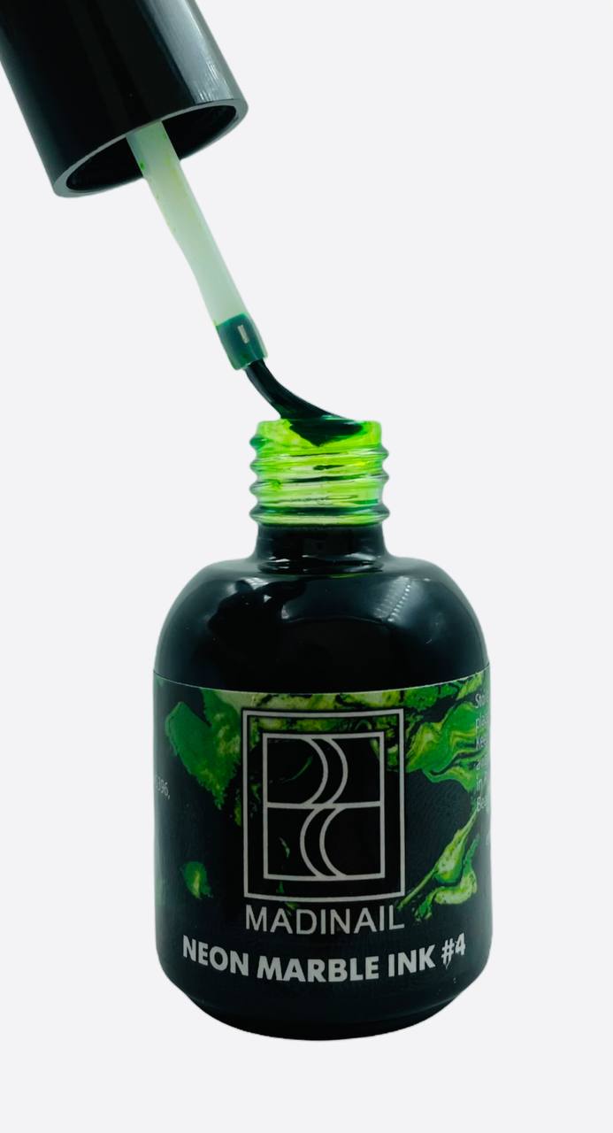 картинка Неоновые акварельные капли №4 от магазина MADINAIL 