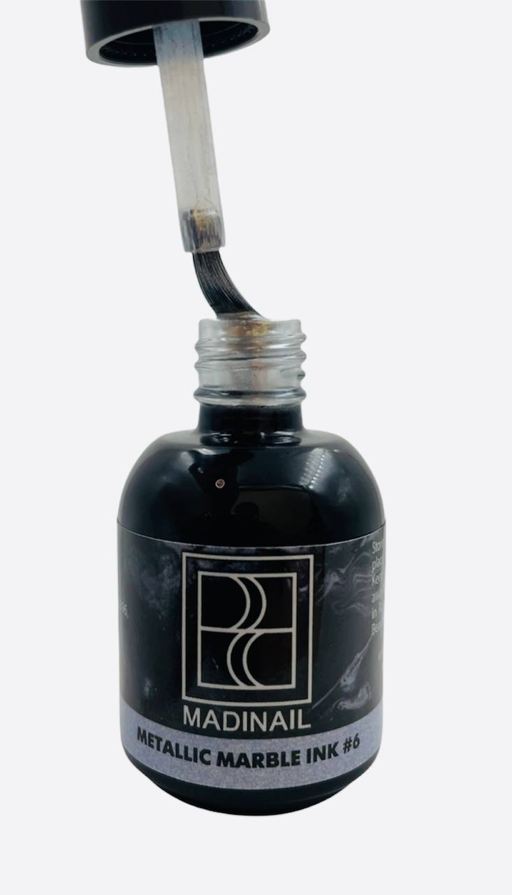 картинка Акварельные капли Металлик №6 от магазина MADINAIL 