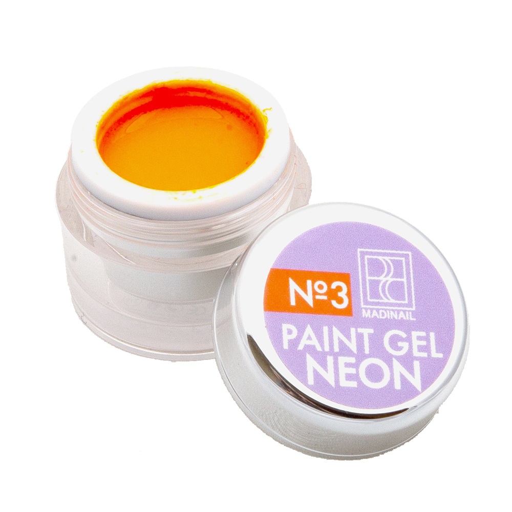 картинка Гель-краска неон #3, оранжевый, 7 гр от магазина MADINAIL 