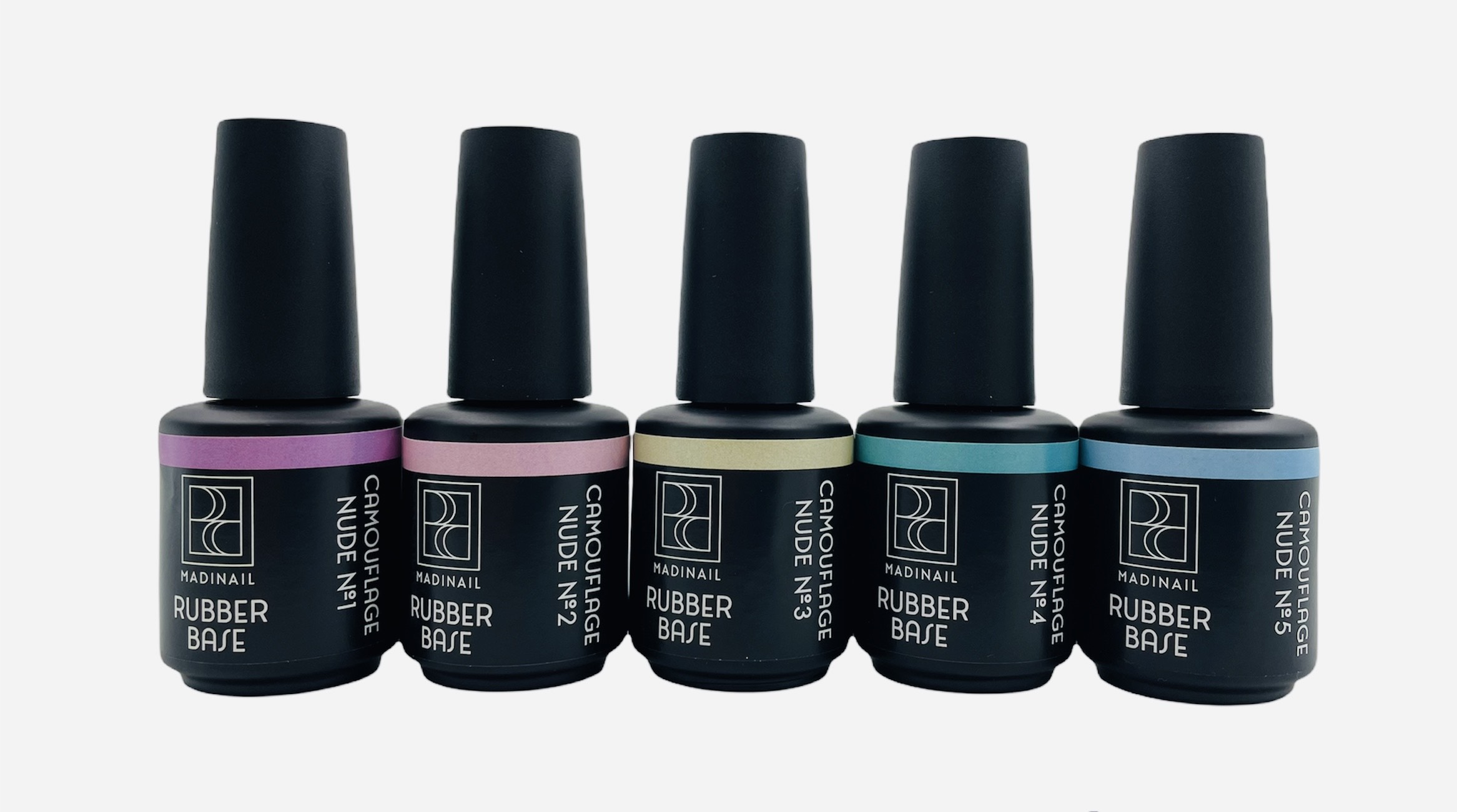 картинка Набор камуфлирующих баз Nude Base (5шт*12мл)  от магазина MADINAIL 