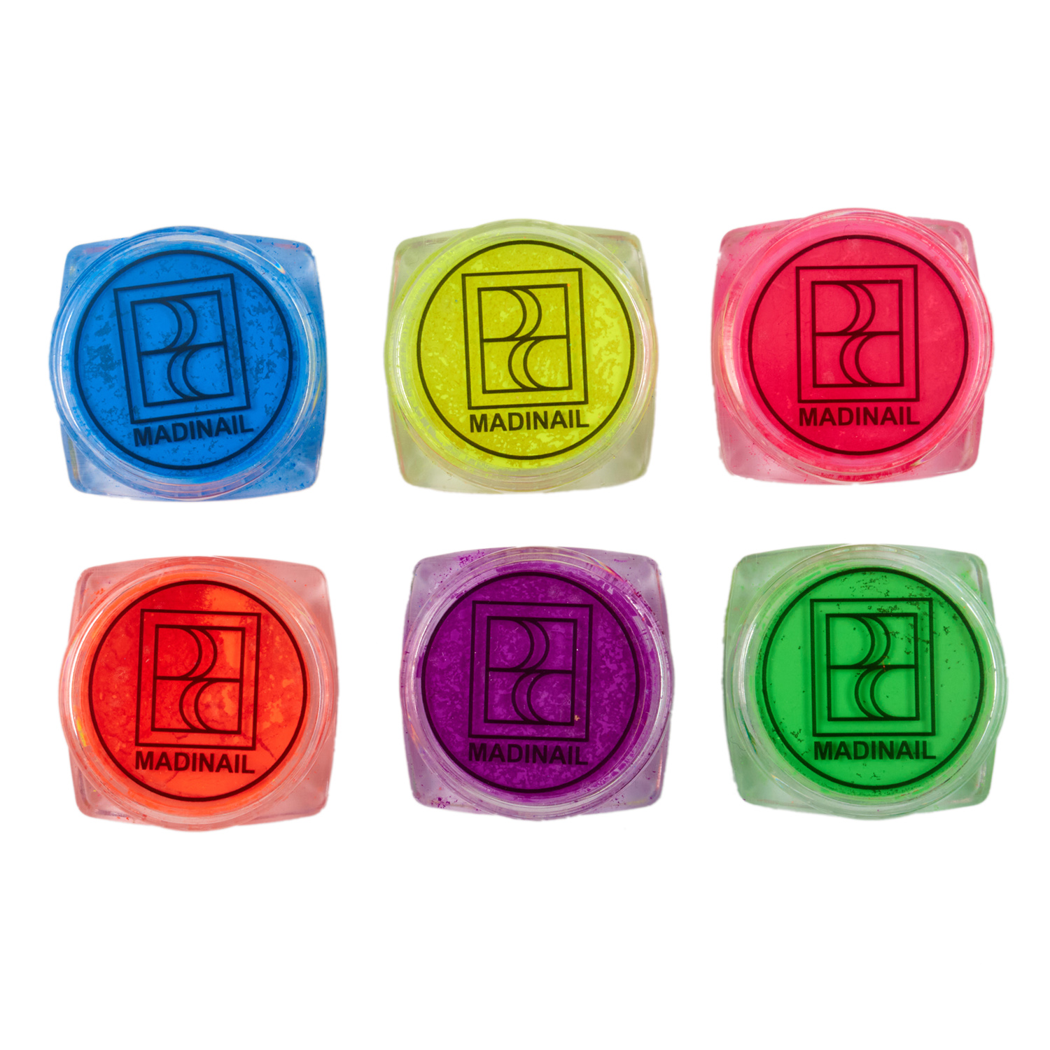 картинка Набор неоновых пигментов (6 шт*5 гр) от магазина MADINAIL 
