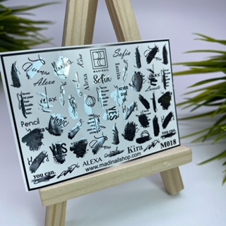 картинка Слайдер Madinail M 18 серебро от магазина MADINAIL 