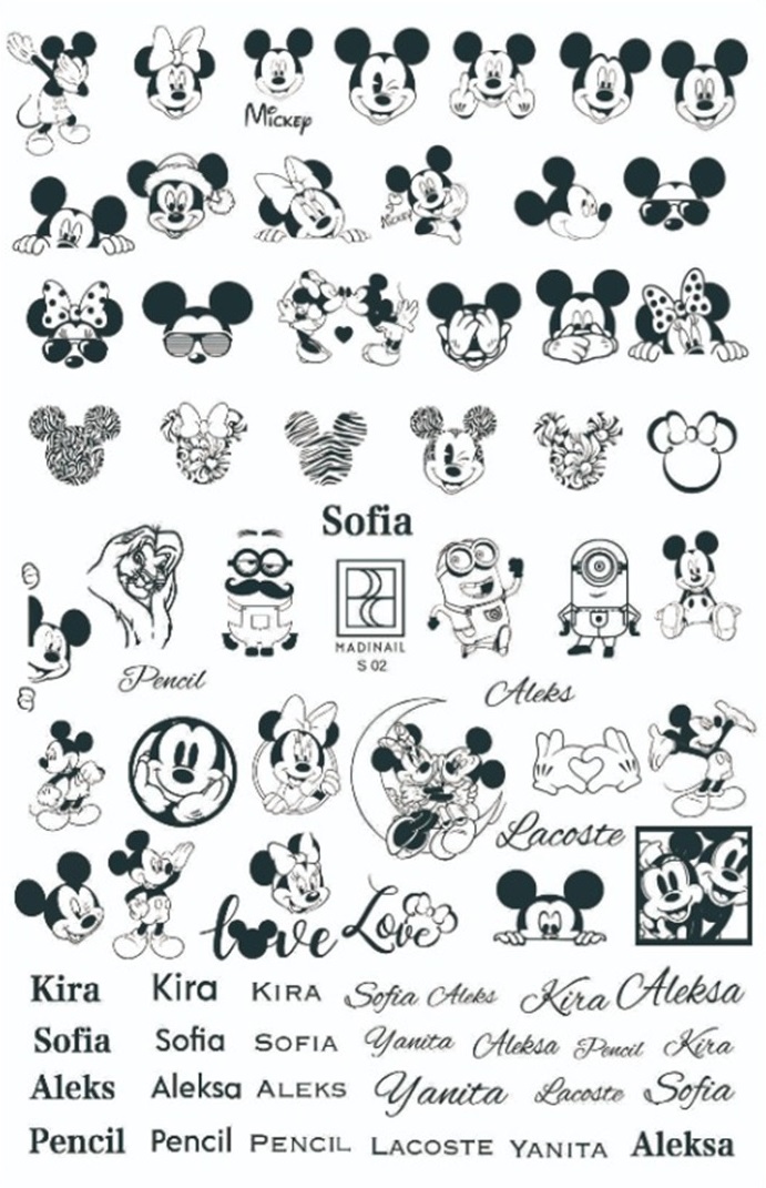 картинка Пластина для стемпинга S-02  от магазина MADINAIL 