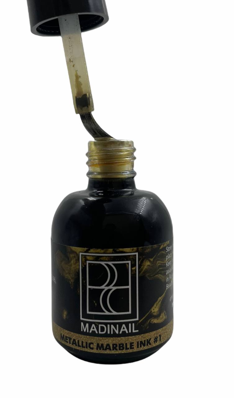 картинка Акварельные капли Металлик №1 от магазина MADINAIL 