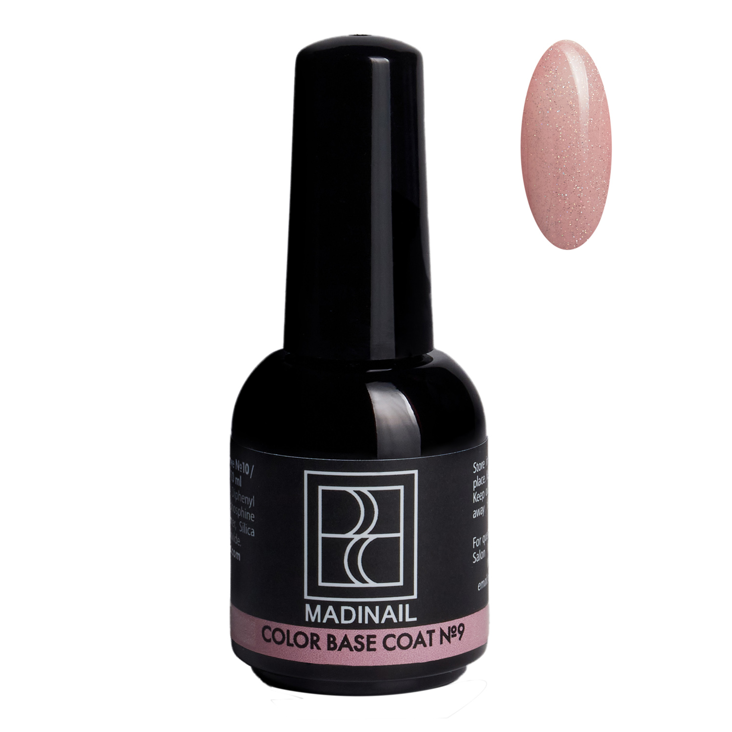картинка Камуфлирующая база #09, 10 мл (с шиммером)  от магазина MADINAIL 