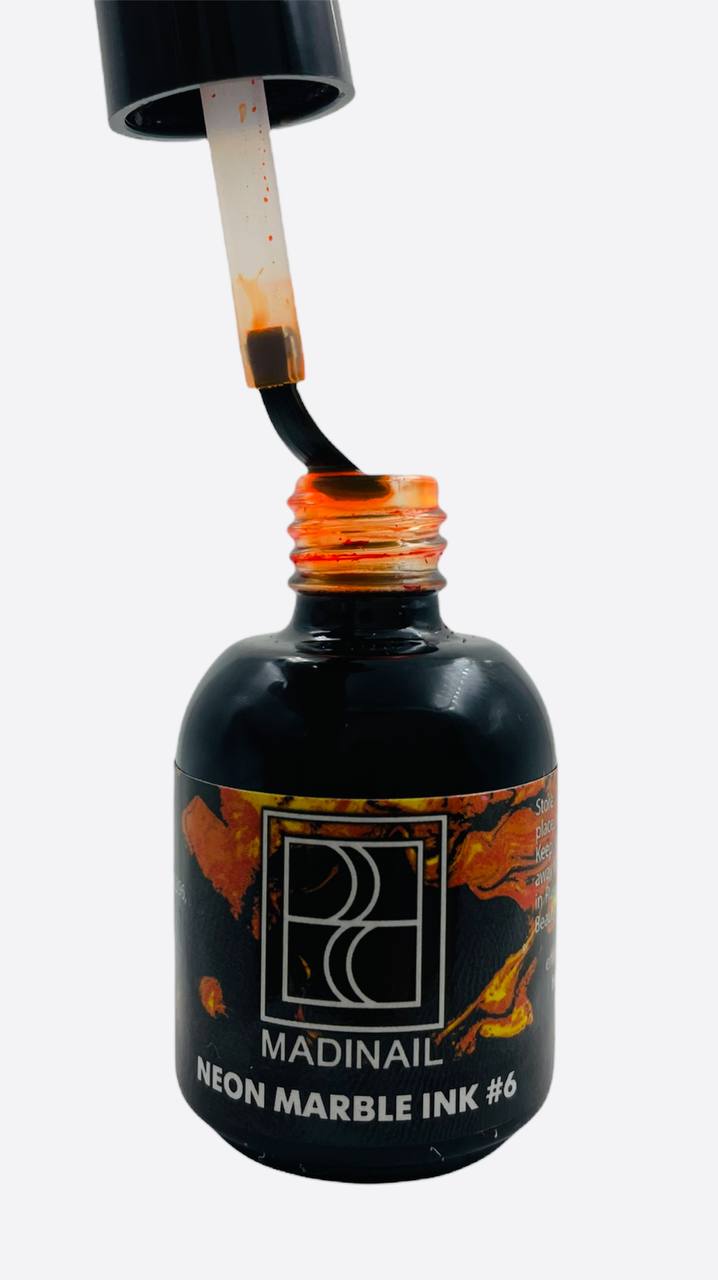 картинка Неоновые акварельные капли №6  от магазина MADINAIL 