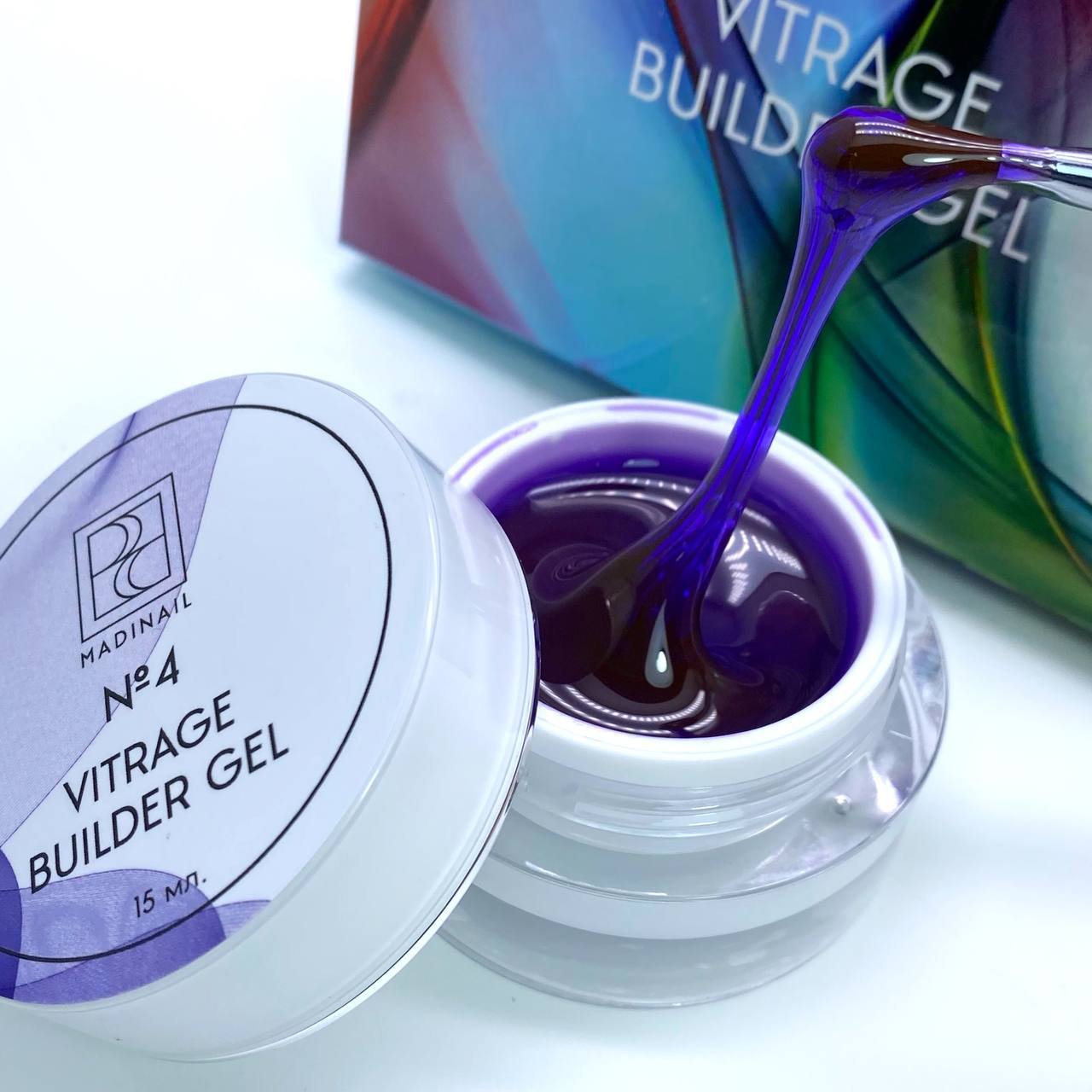 картинка Моделирующий гель Vitrage gel #4, 15 мл от магазина MADINAIL 