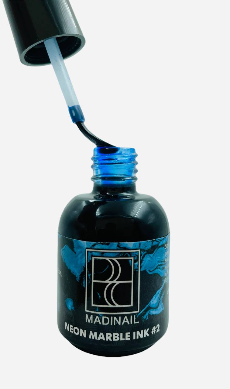 картинка Неоновые акварельные капли №2 от магазина MADINAIL 