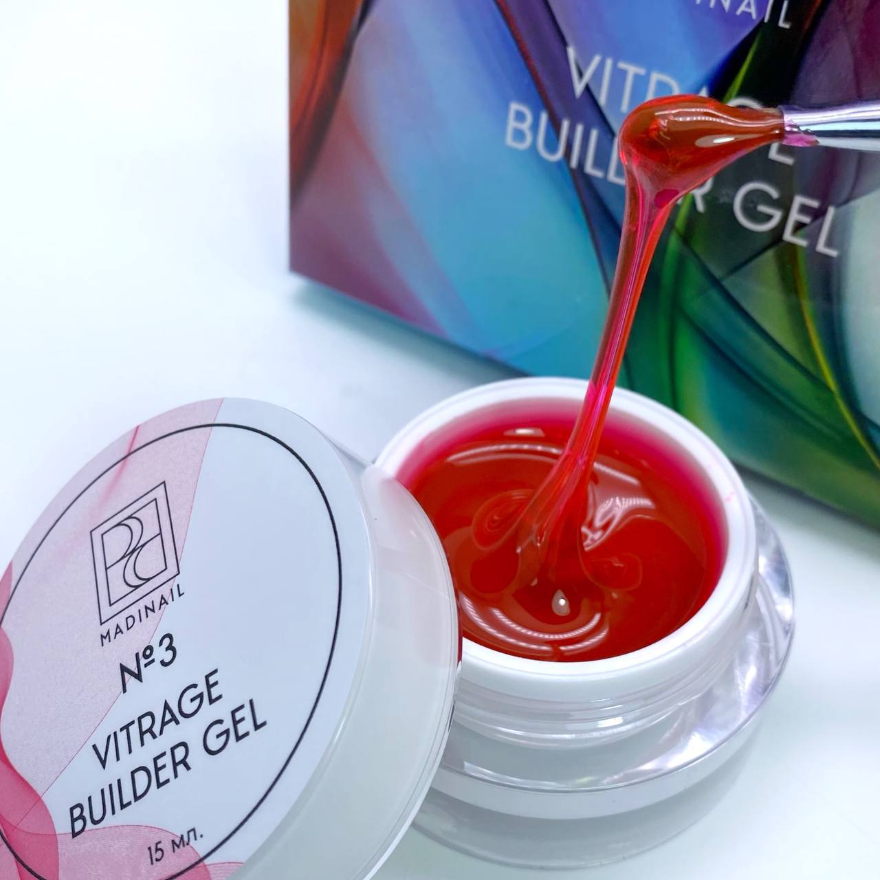 картинка Моделирующий гель Vitrage gel #3, 15 мл от магазина MADINAIL 