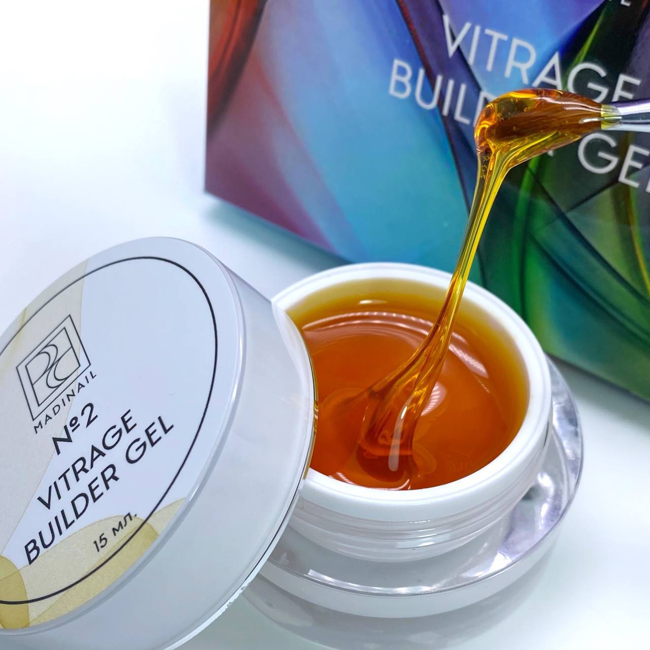картинка Моделирующий гель Vitrage gel #2, 15 мл от магазина MADINAIL 