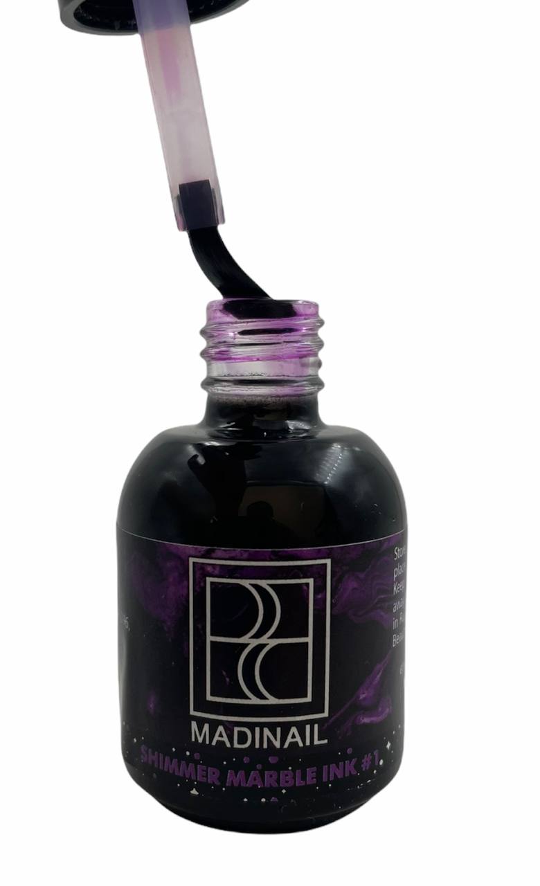 картинка Акварельные капли с шиммером №1 от магазина MADINAIL 