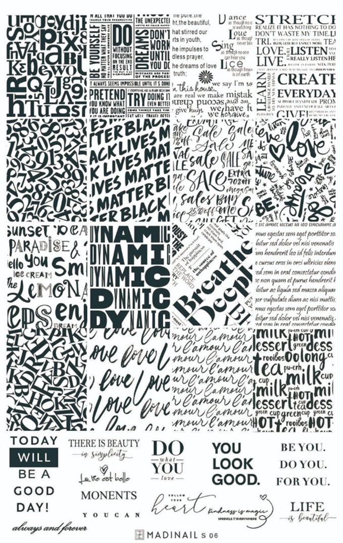 картинка Пластина для стемпинга S-06 от магазина MADINAIL 